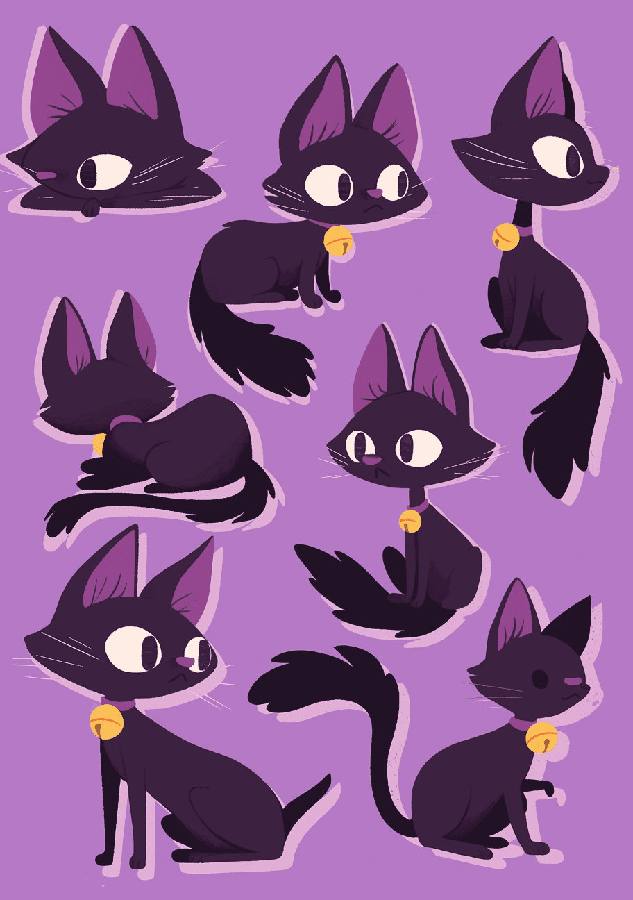 Cat 310 original repeating artwork