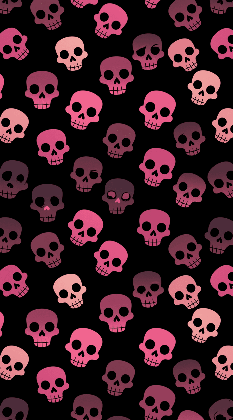 Skull Subway original repeating artwork