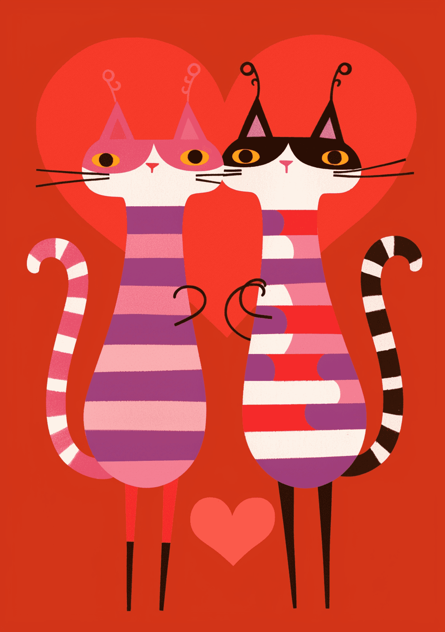 Cat 276 original repeating artwork