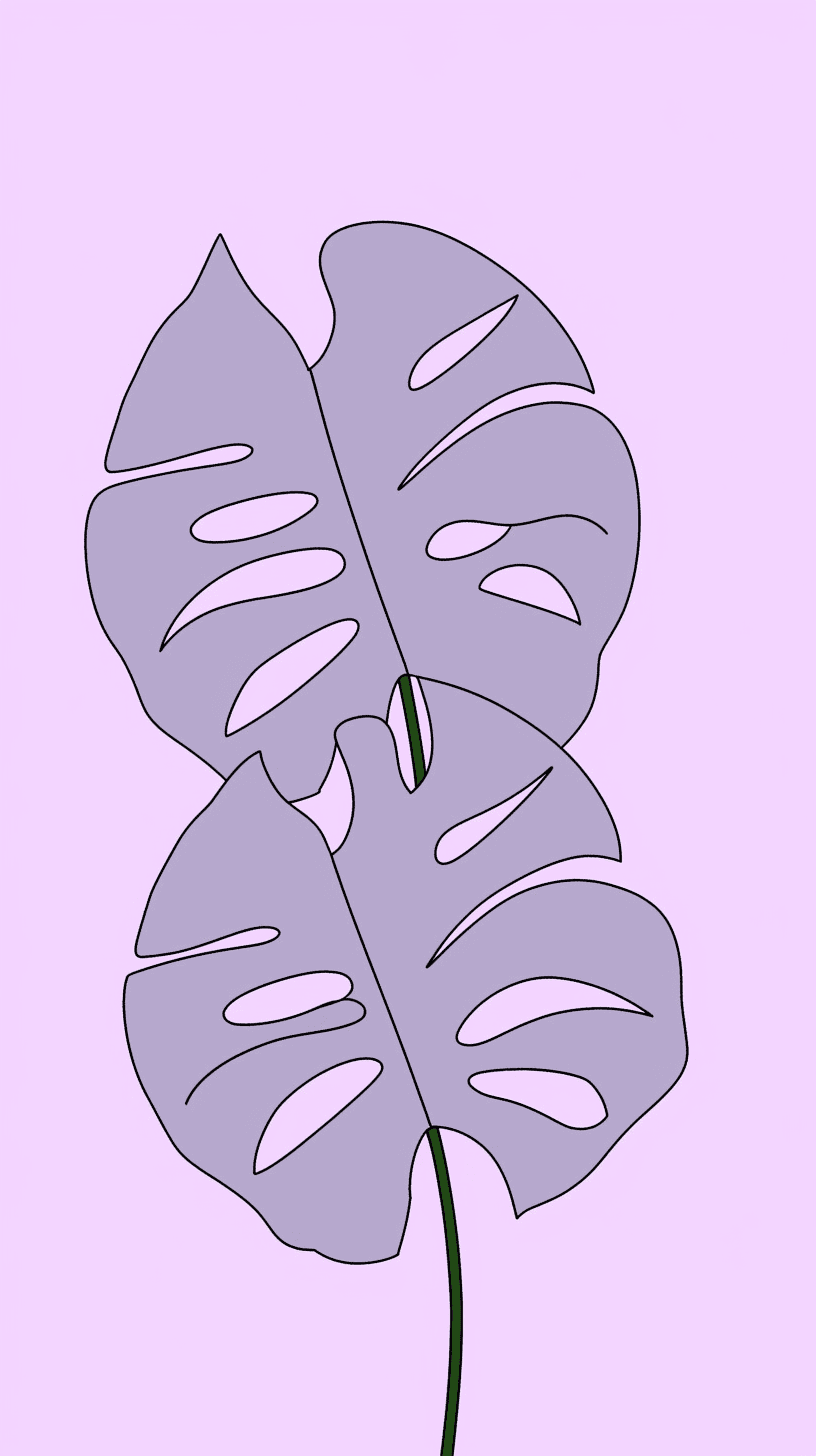 Leaves Amber original repeating artwork