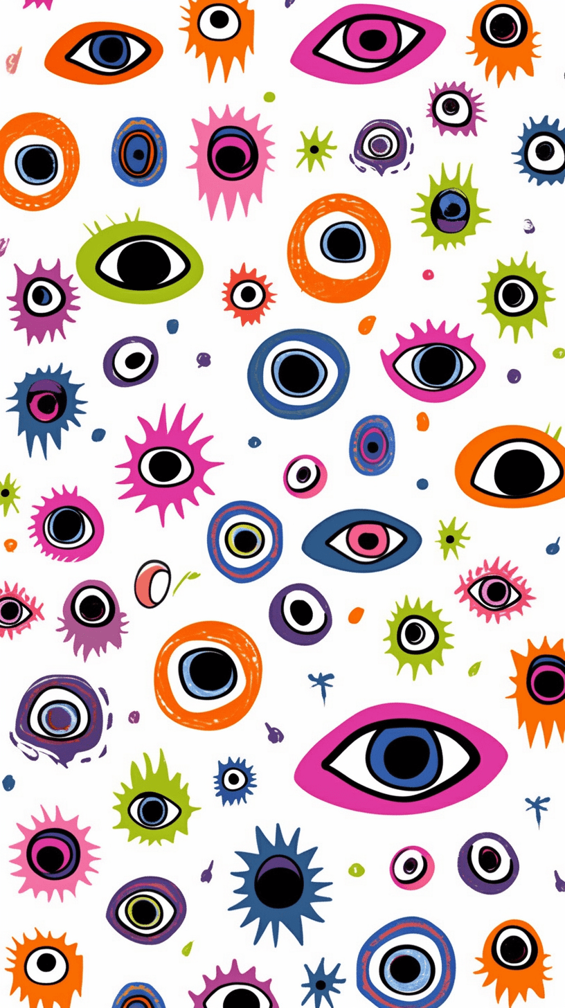 Eye Corner original repeating artwork