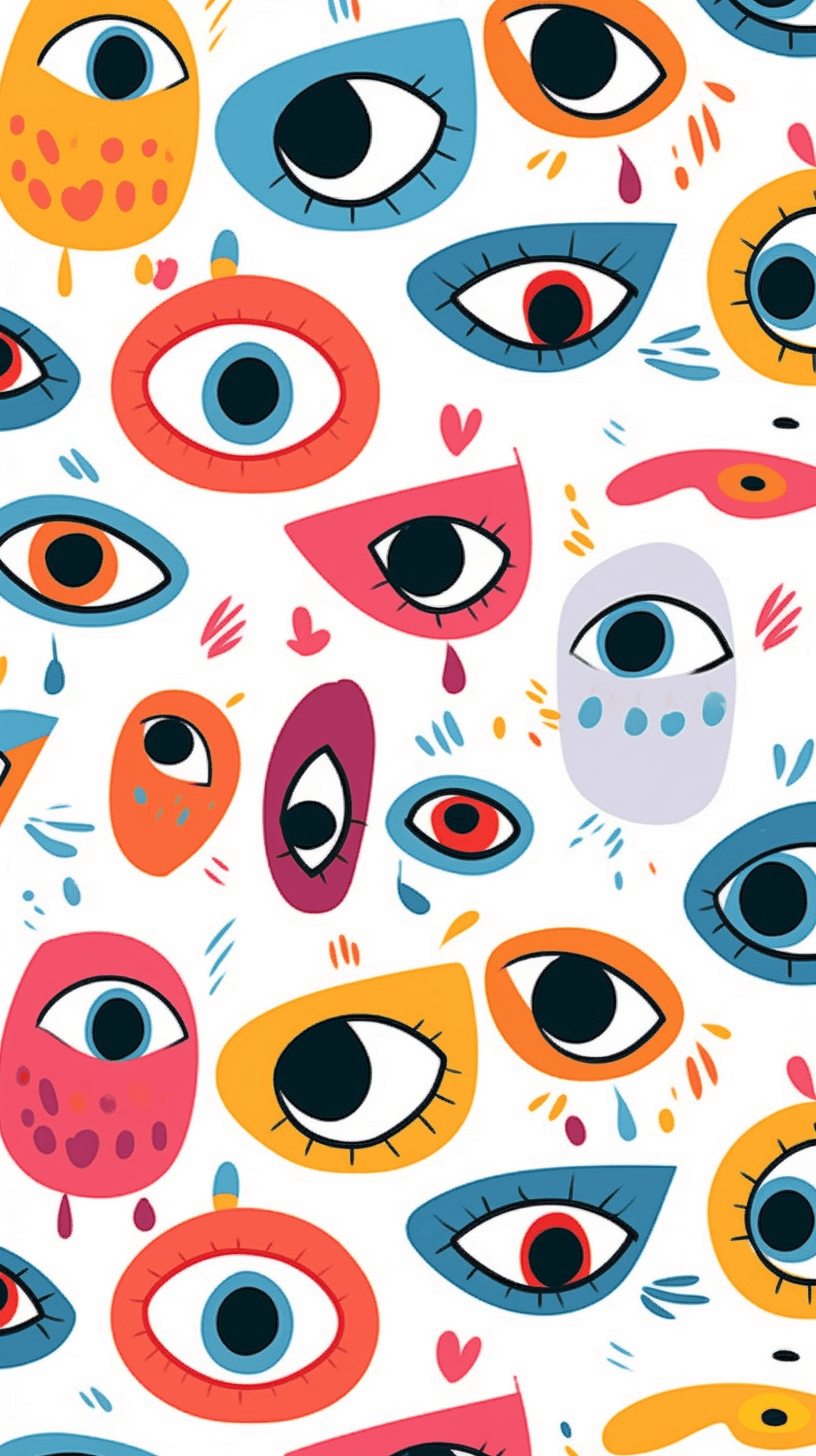 Eye Avenue original repeating artwork