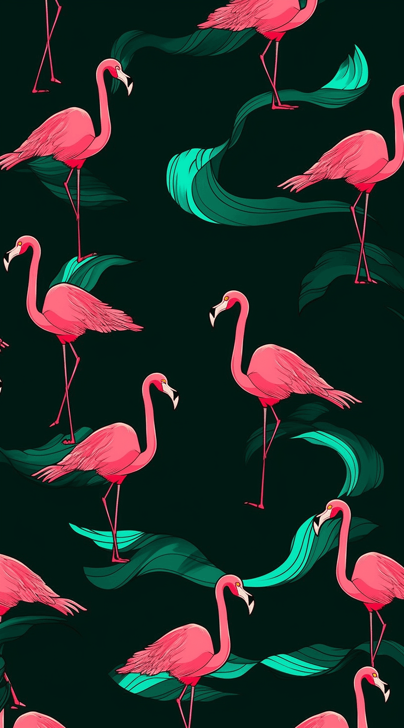 Bird Shine original repeating artwork