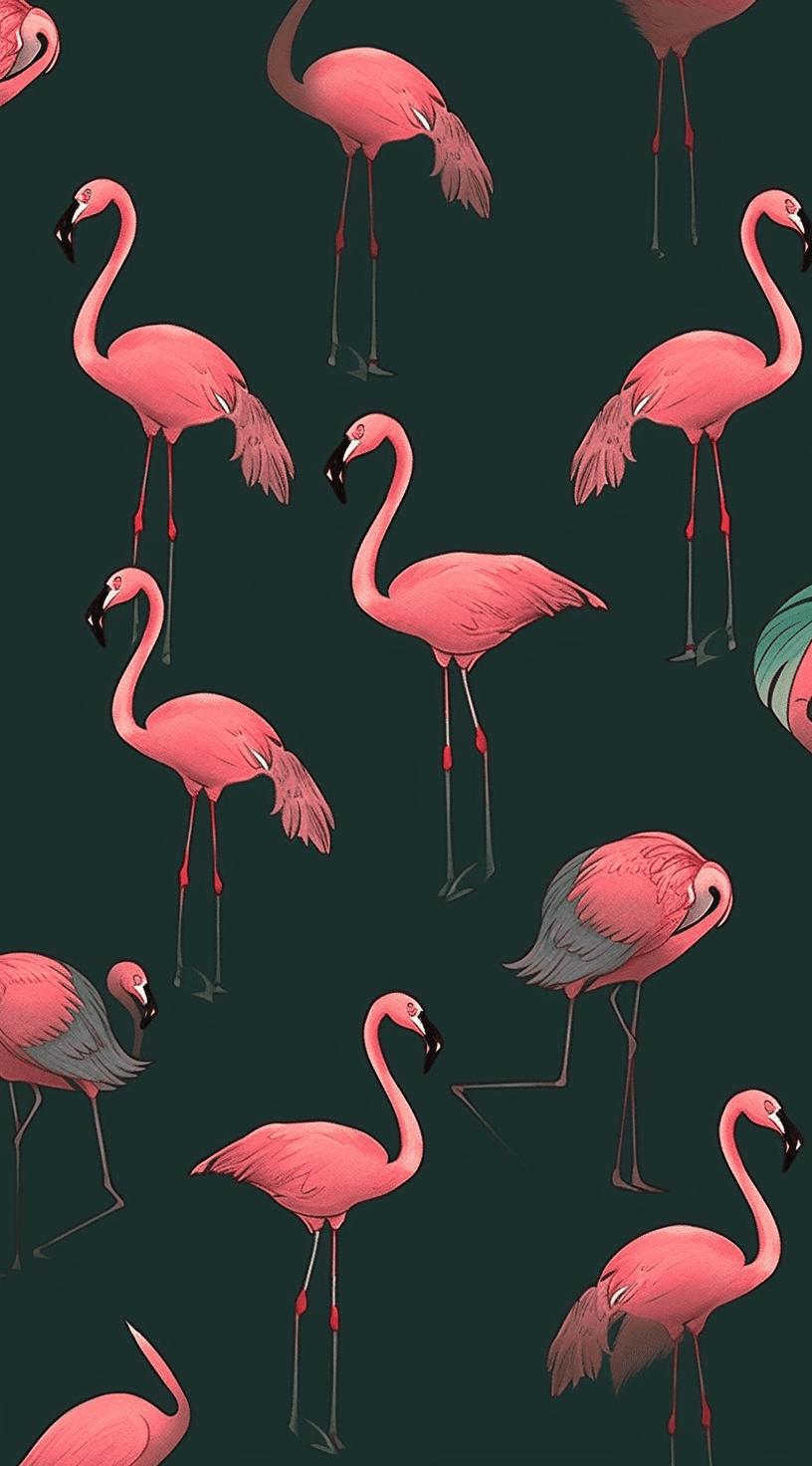 Bird Glow original repeating artwork