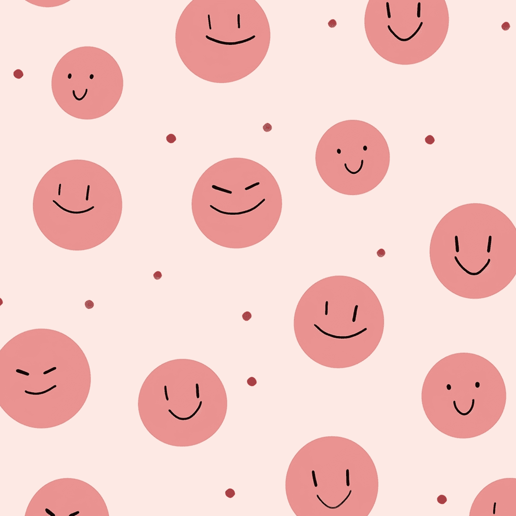 Smiley Flip original repeating artwork