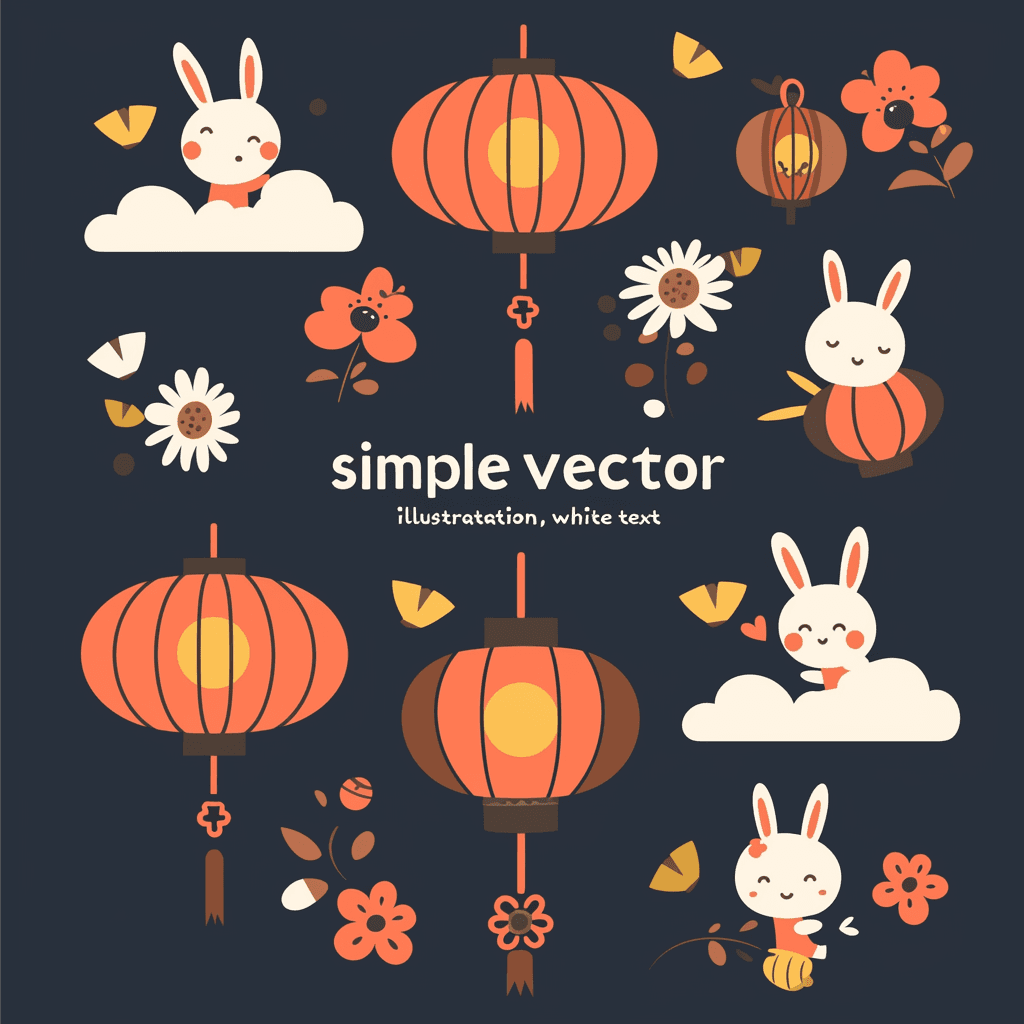 Mid-Autumn Lantern Collective original repeating artwork