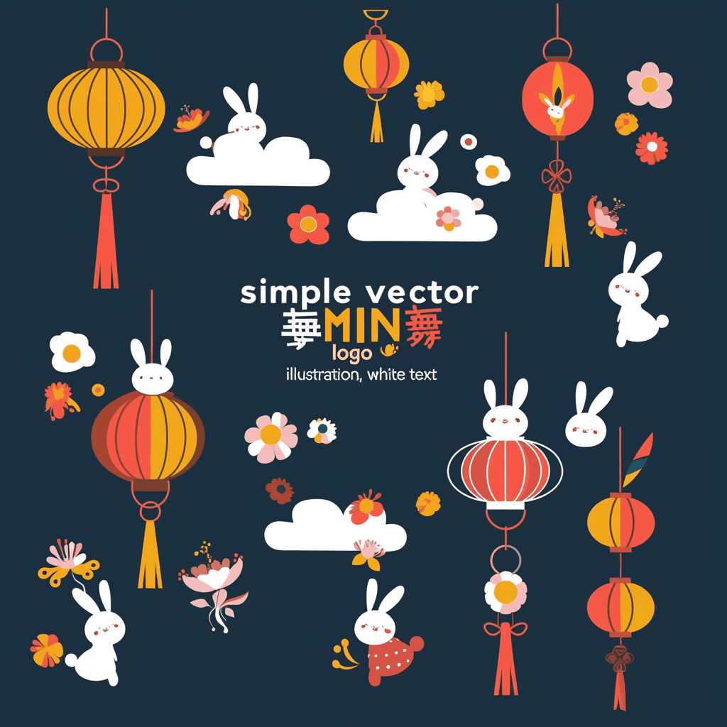 Mid-Autumn Lantern Tribe original repeating artwork