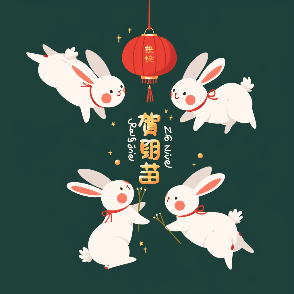Holiday Bunny 002 original repeating artwork