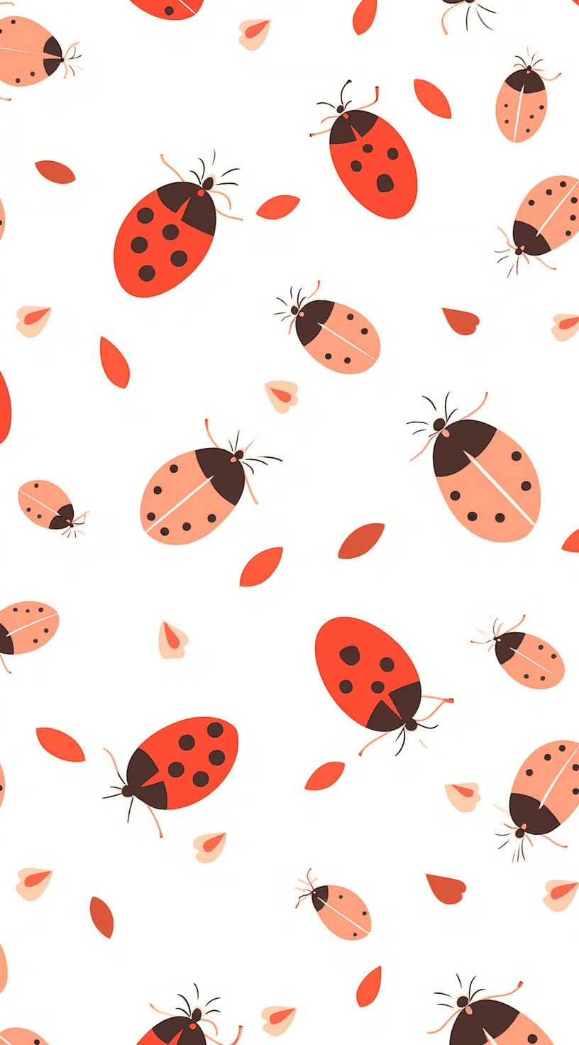 Ladybug original repeating artwork