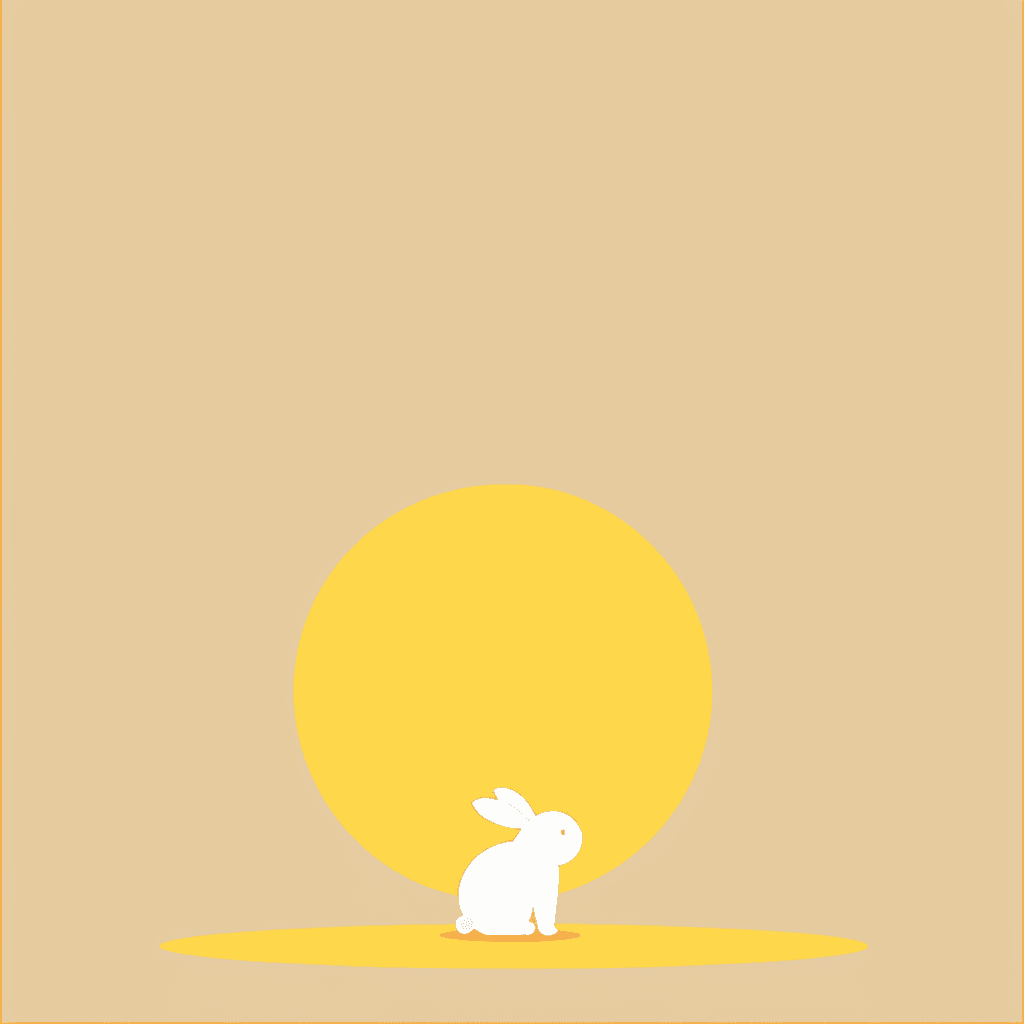Mid-Autumn Bunny Fair original repeating artwork