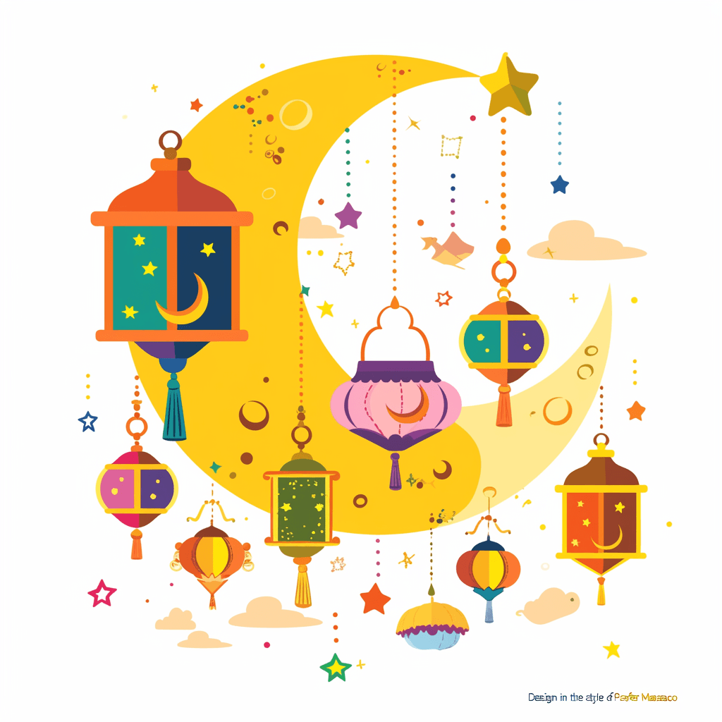 Holiday Moon 001 original repeating artwork