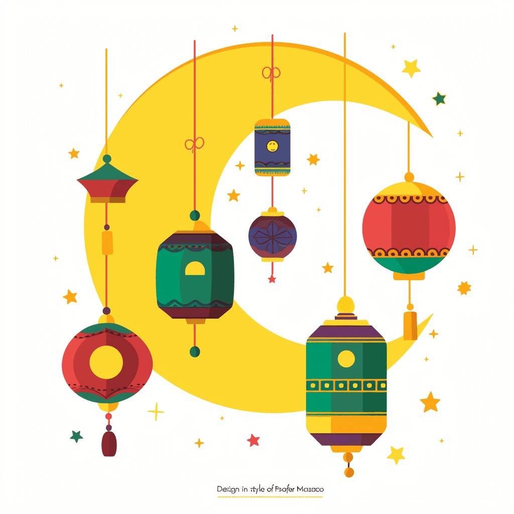 Mid-Autumn Moon Club original repeating artwork