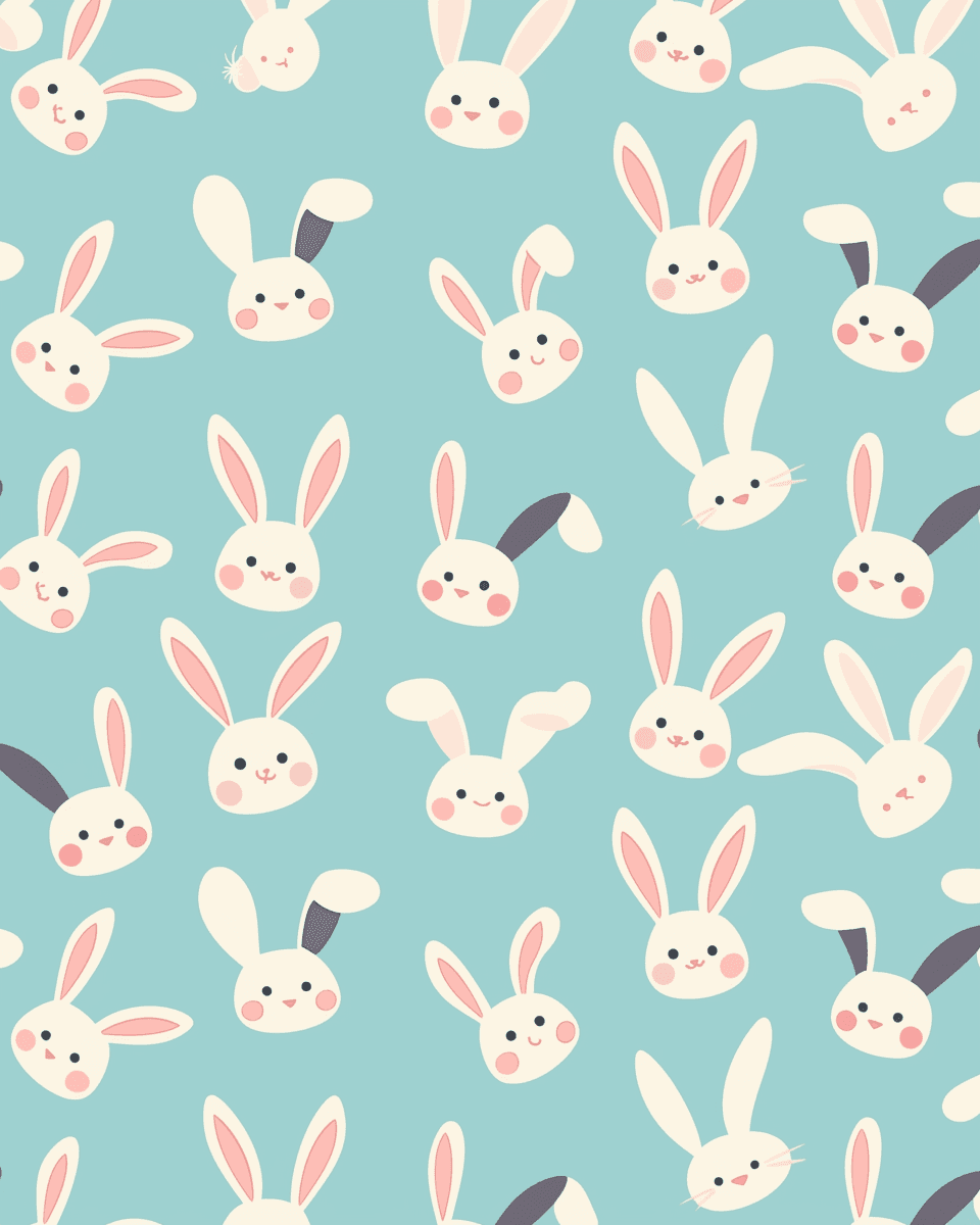 Mid-Autumn Bunny Collective original repeating artwork
