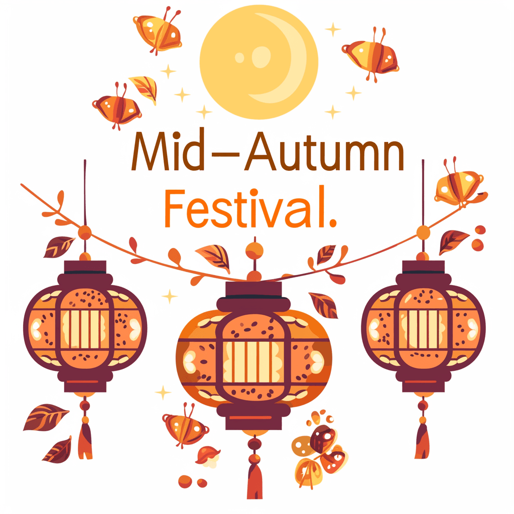 Mid-Autumn Moon original repeating artwork