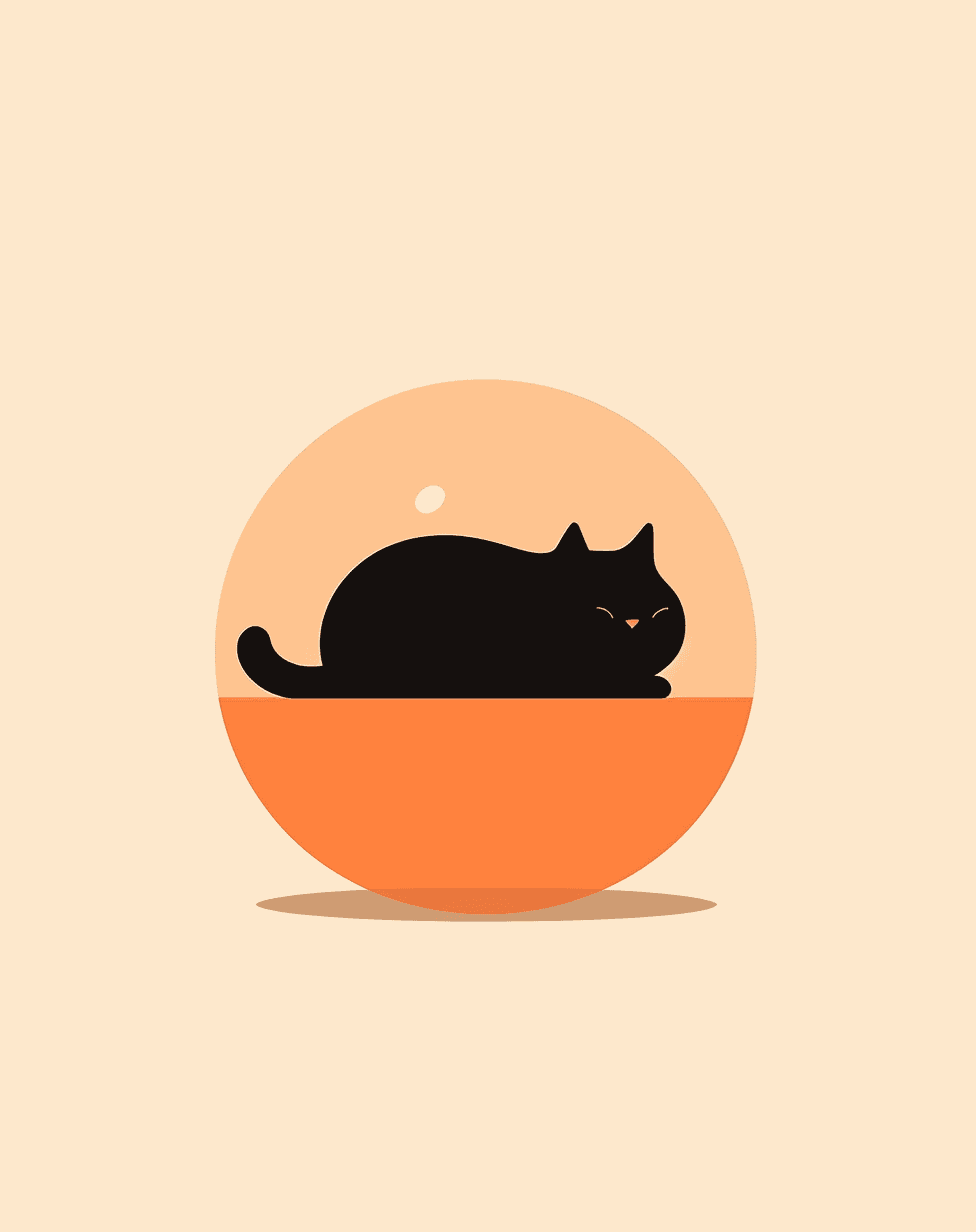 Cat 203 original repeating artwork
