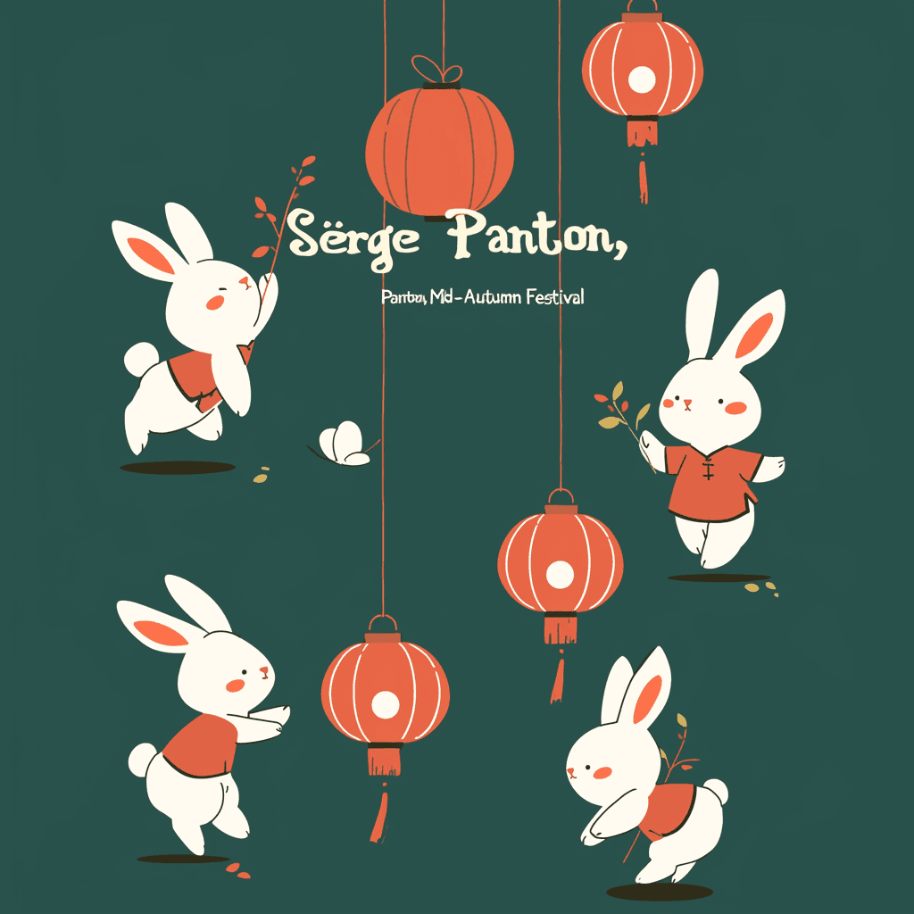 Holiday Bunny 001 original repeating artwork