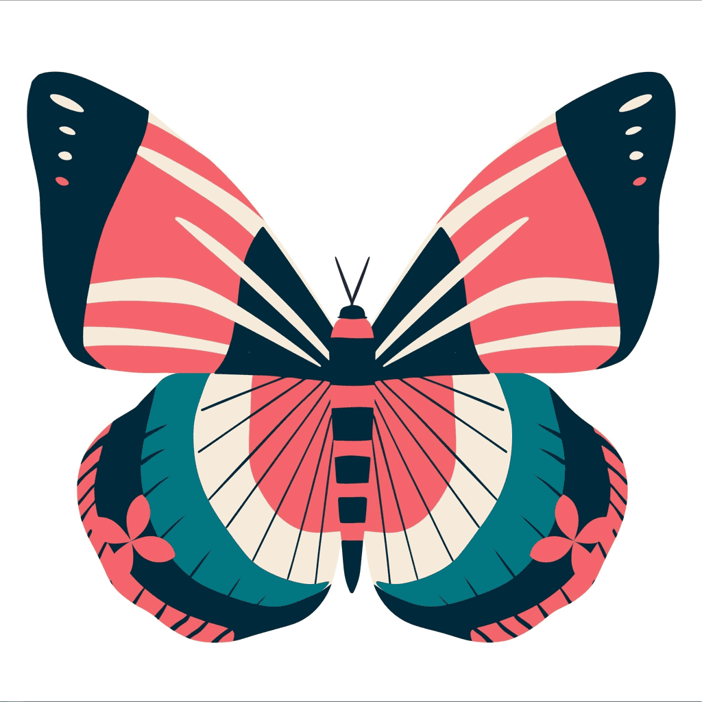Butterfly Drift original repeating artwork