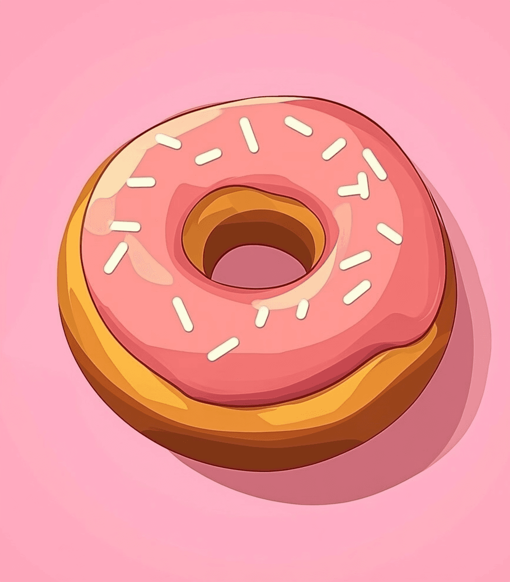 Donut Tune original repeating artwork