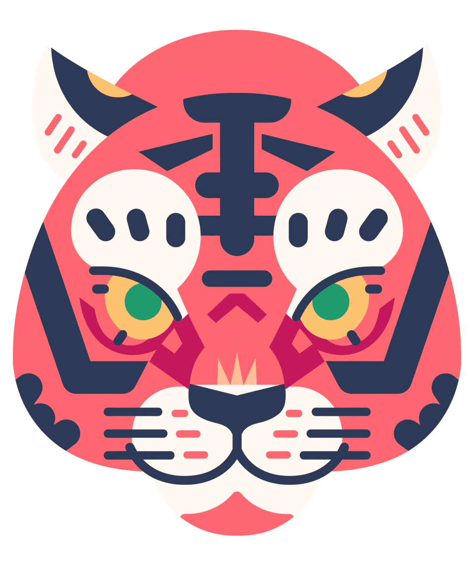 Tiger Ivory original repeating artwork
