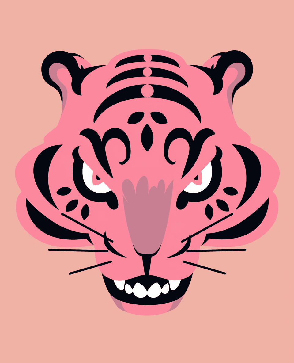 Tiger Silver original repeating artwork