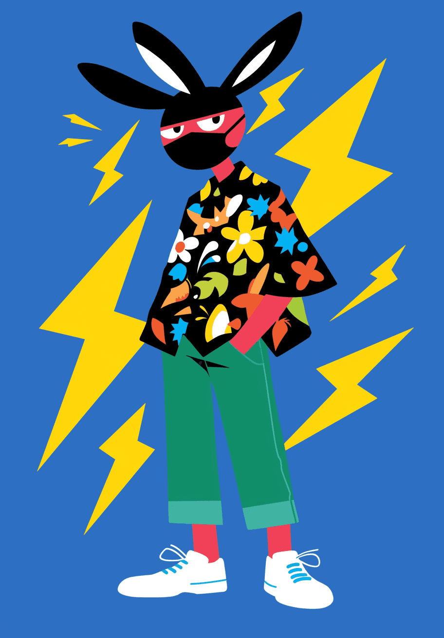 Figure Noon original repeating artwork
