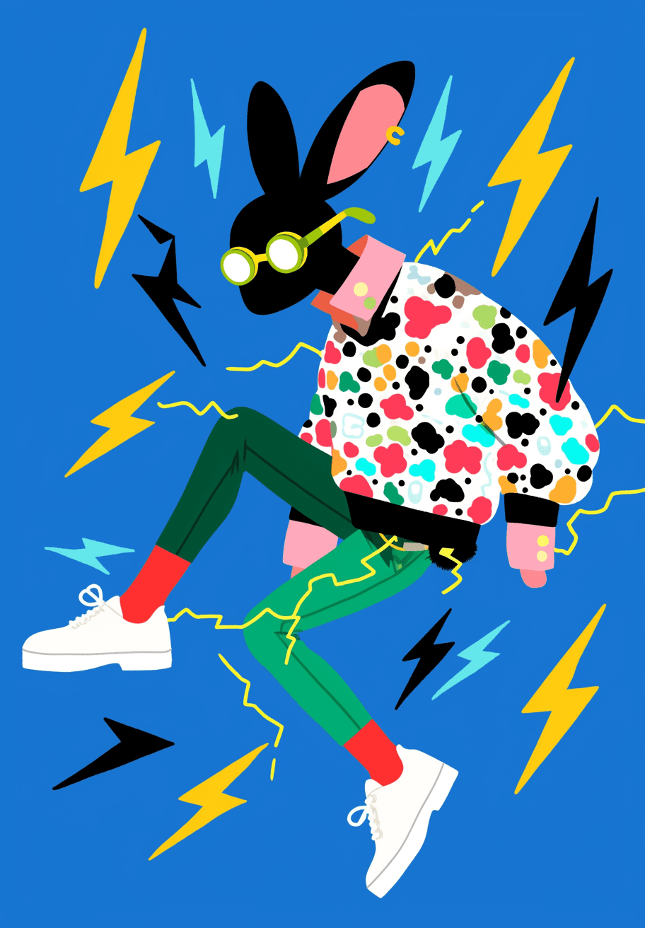 Figure Night original repeating artwork