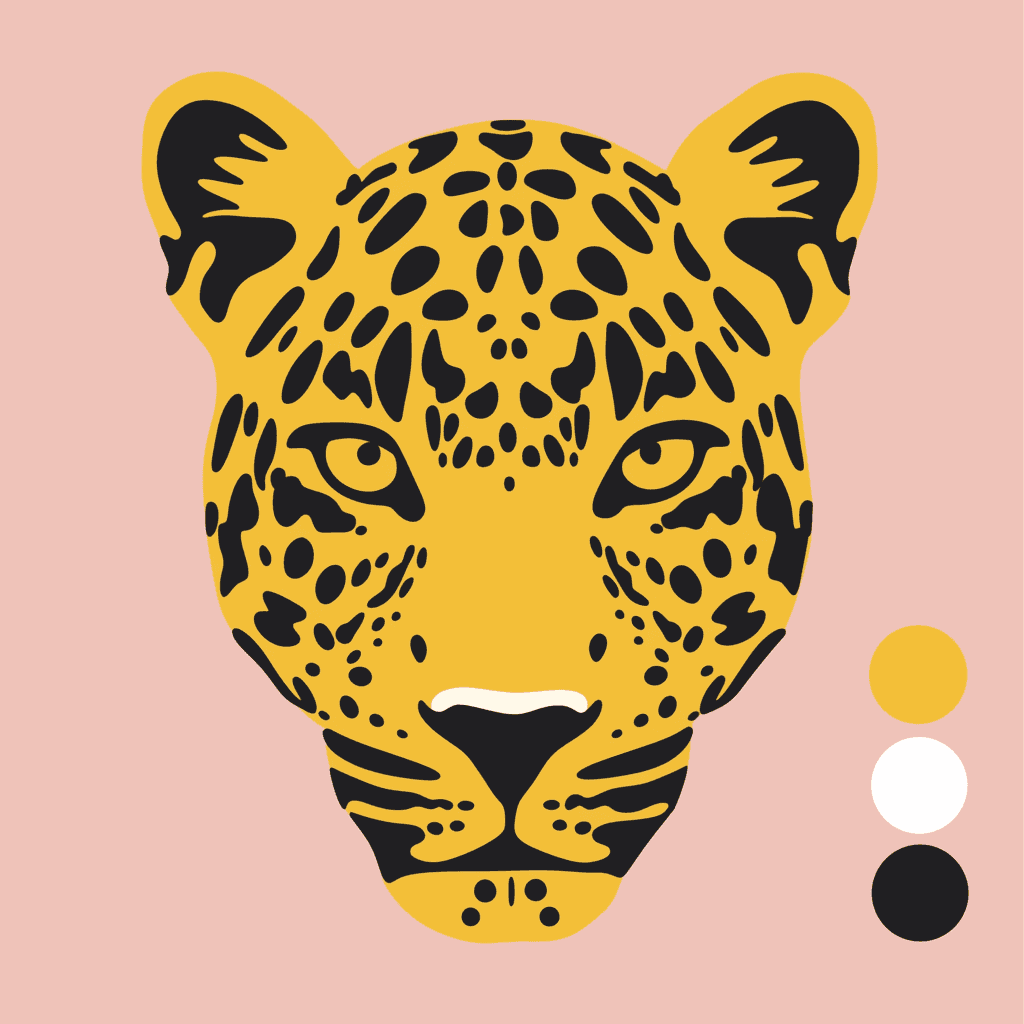 Leopard Street original repeating artwork
