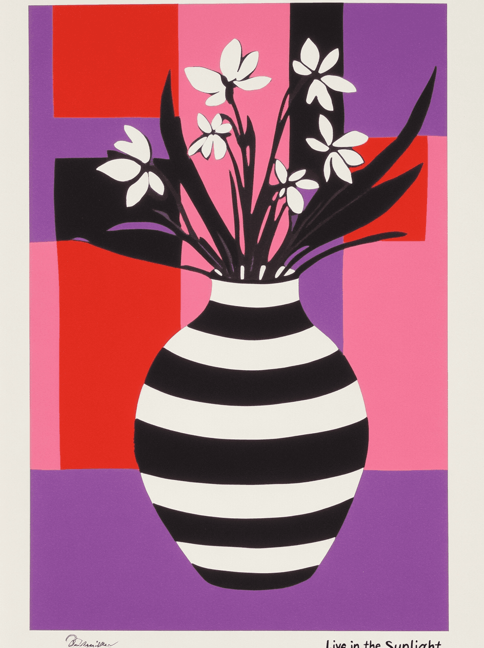 Vase Gleam original repeating artwork