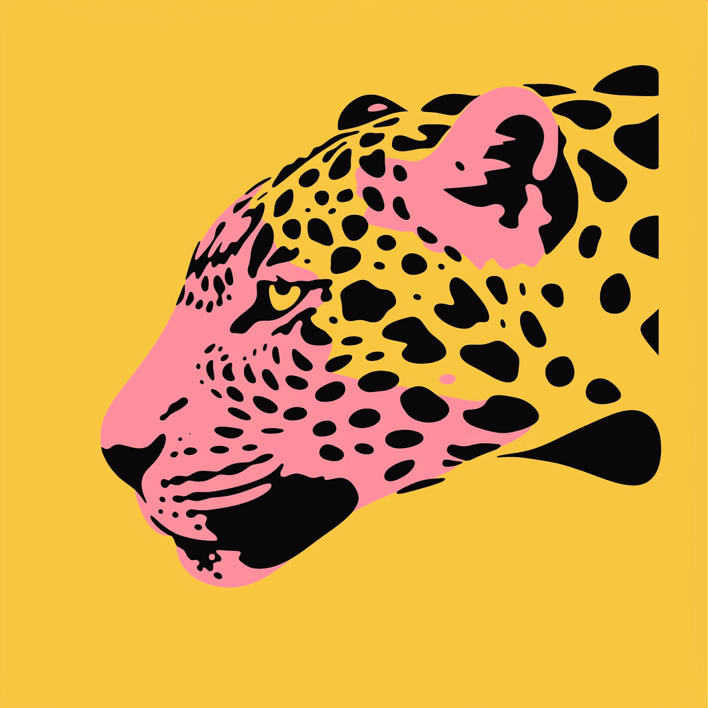 Leopard Go original repeating artwork