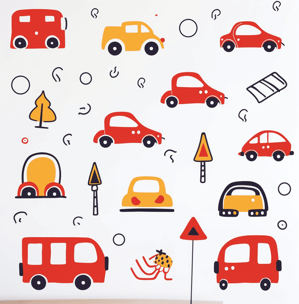 Car 843 original repeating artwork