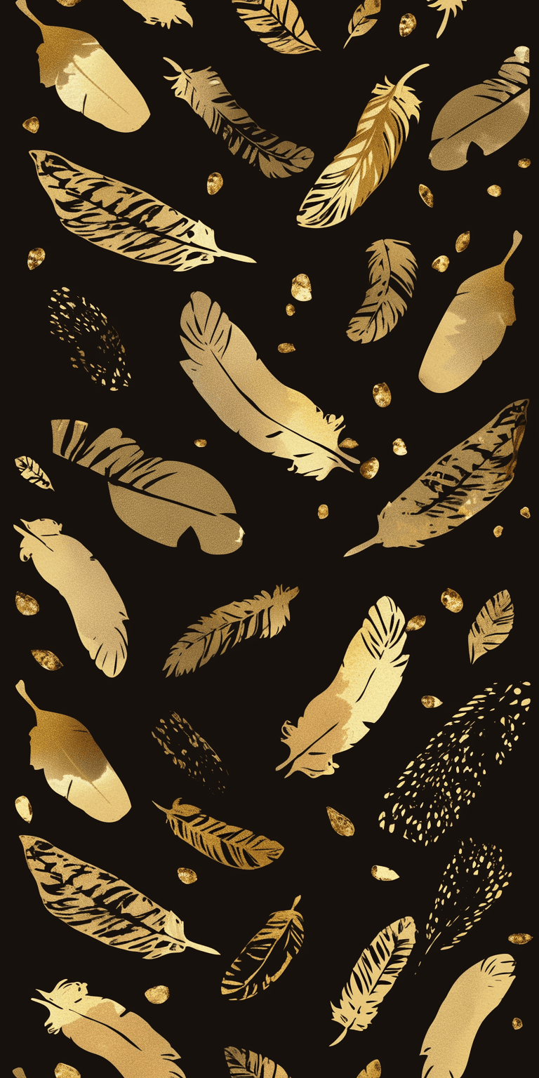 Feather original repeating artwork