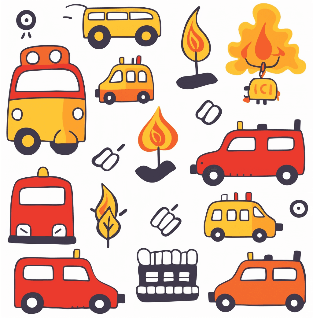 Car Run original repeating artwork