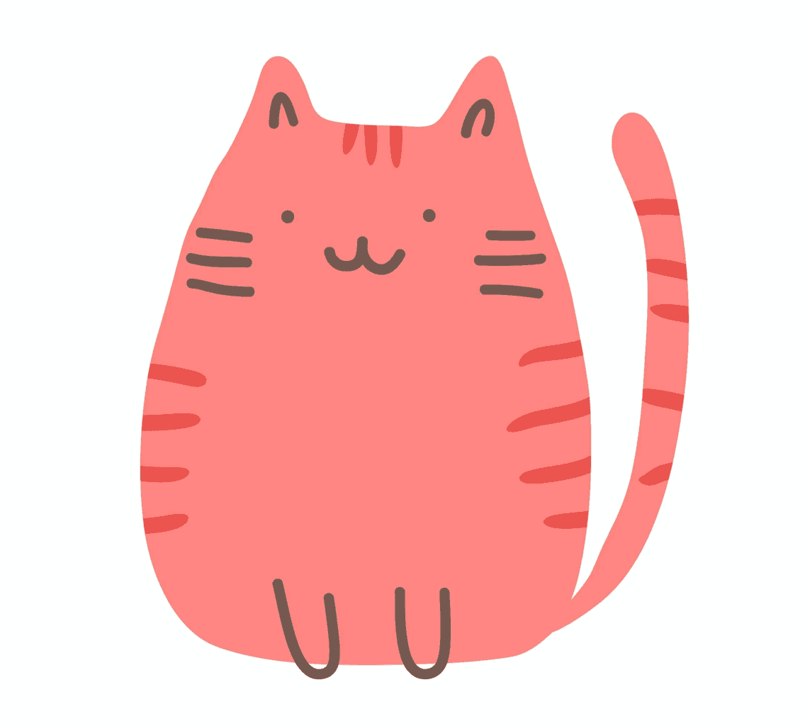 Cat 164 original repeating artwork