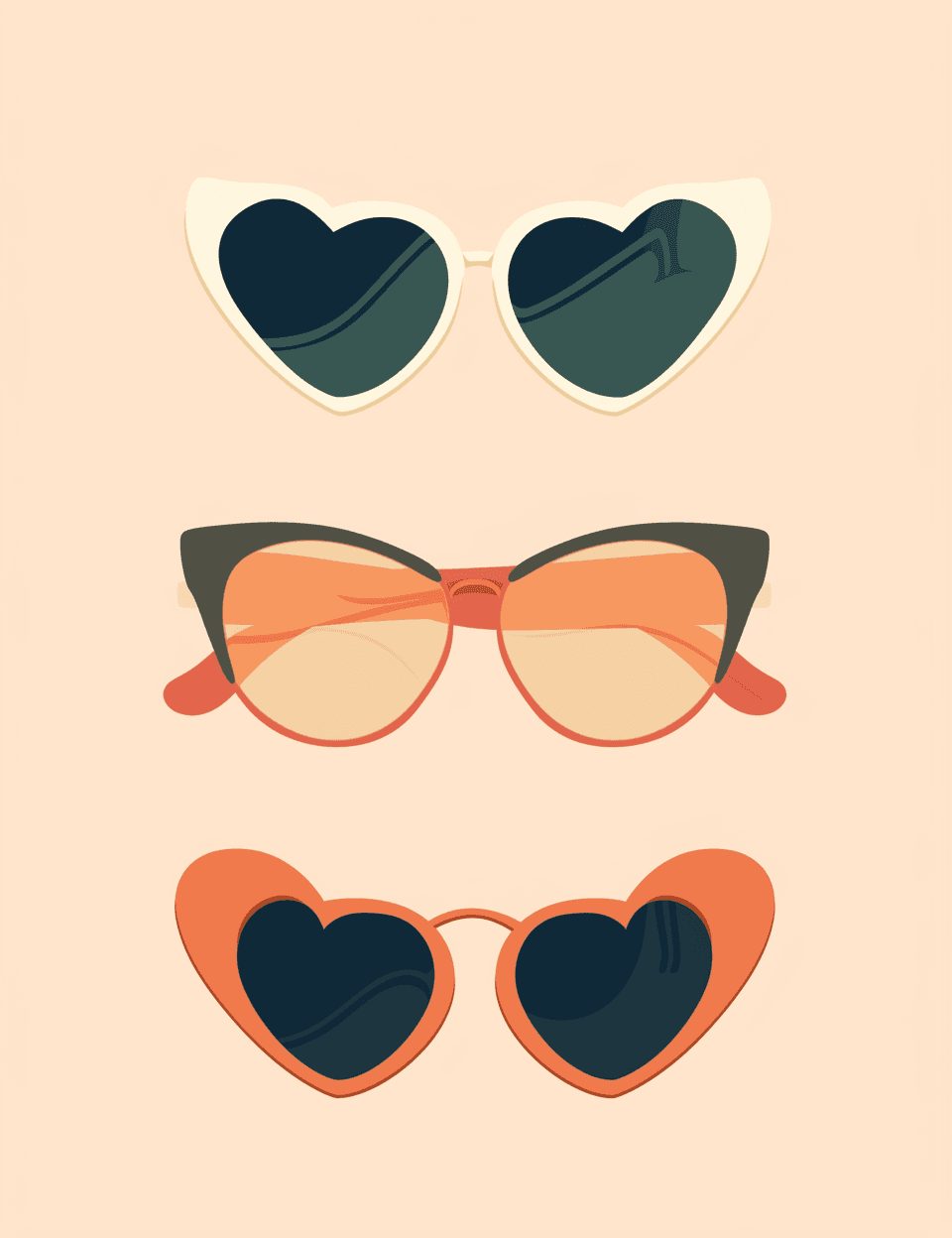 Glasses Slide original repeating artwork