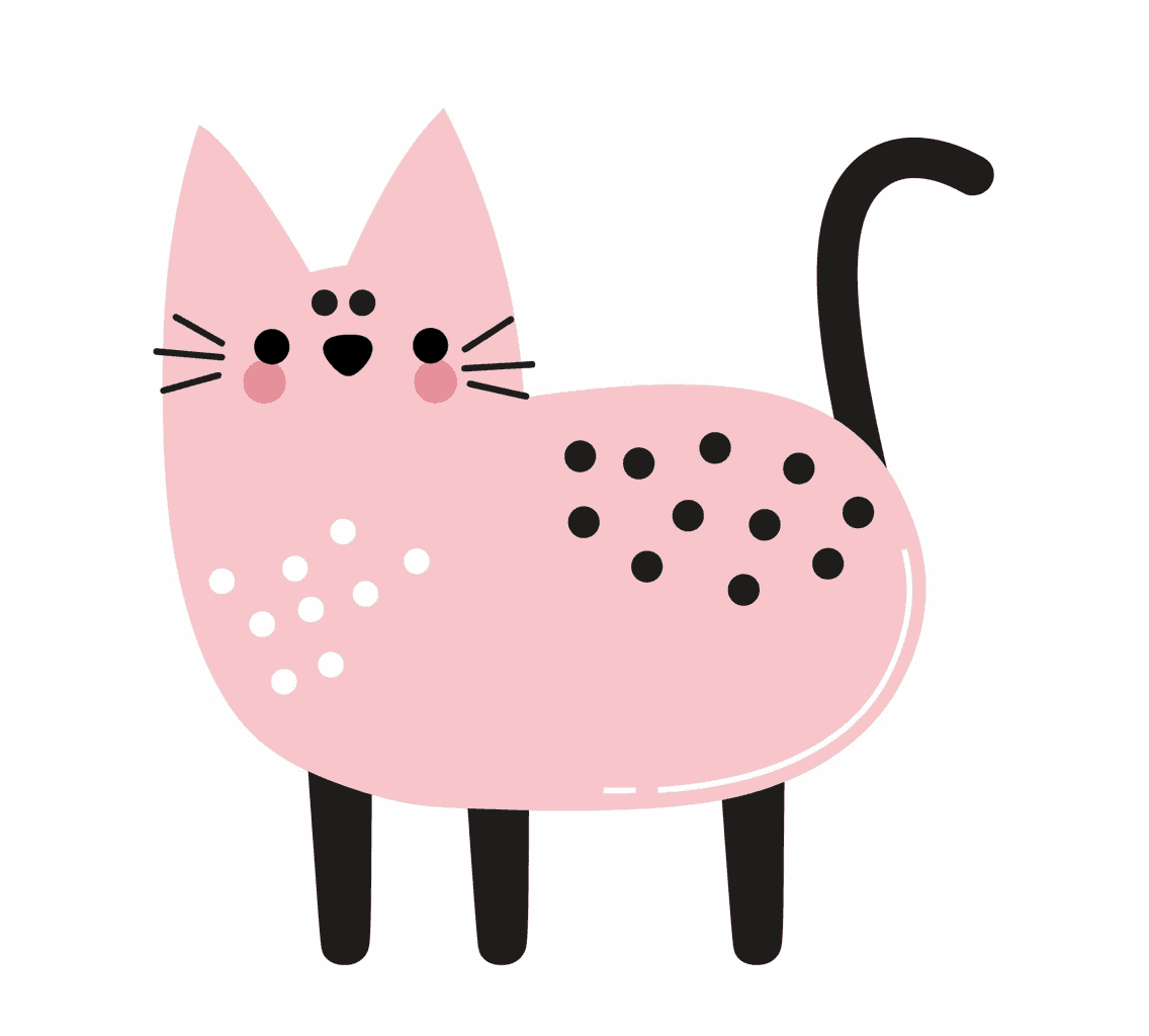Cat 156 original repeating artwork