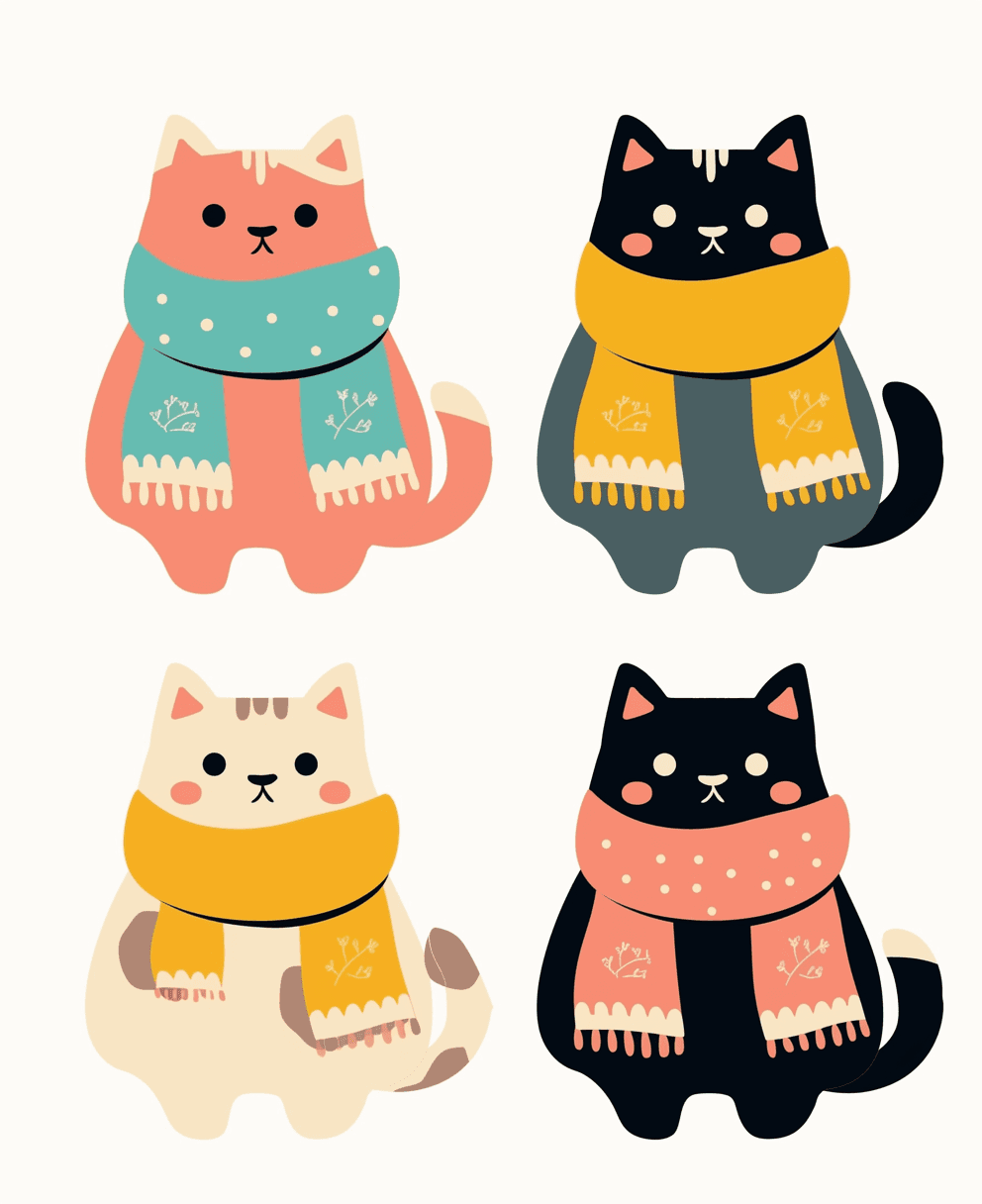Cat 149 original repeating artwork