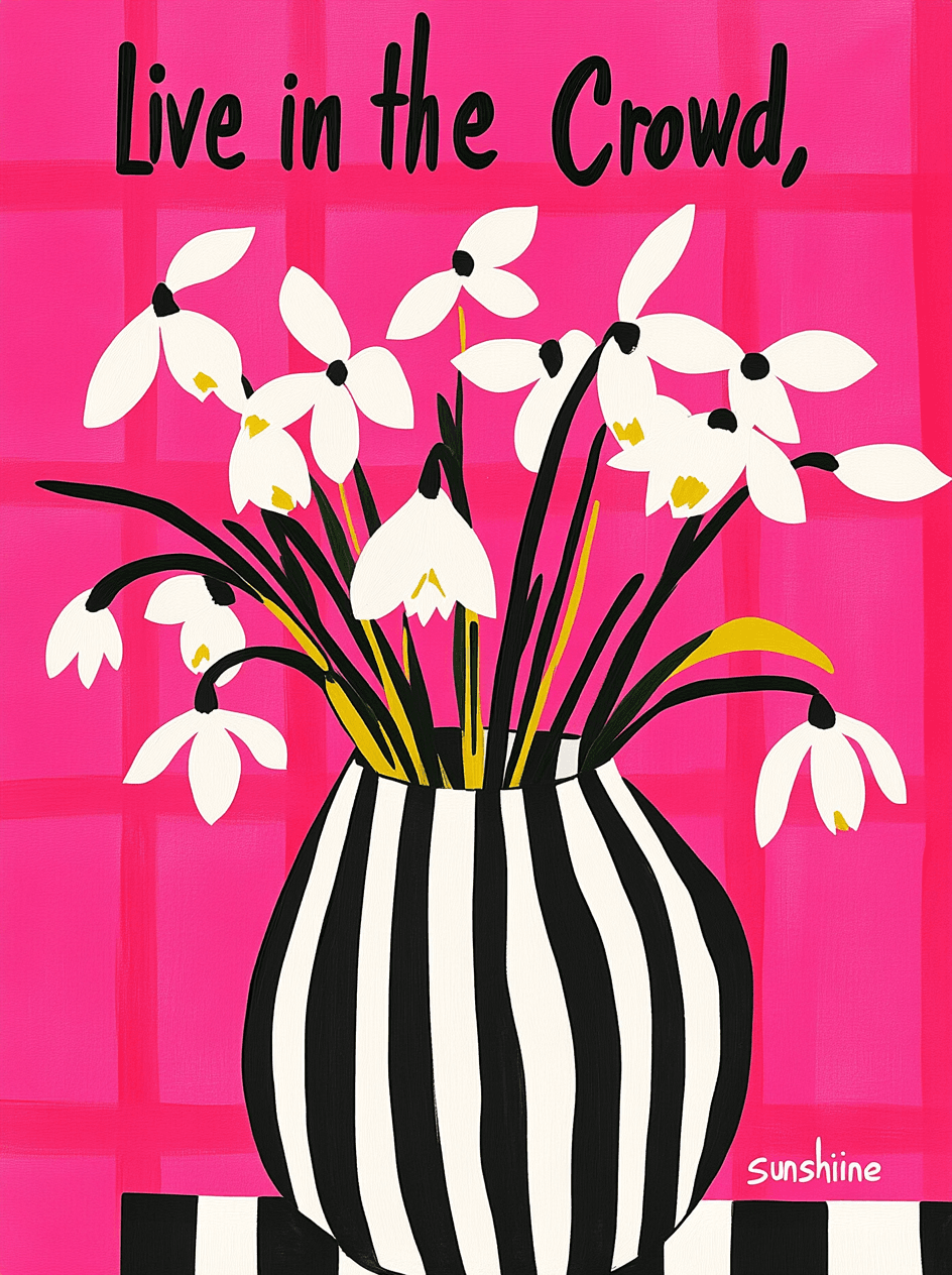 Vase Prism original repeating artwork