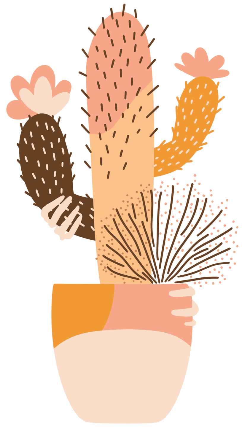 Cactus Parade original repeating artwork