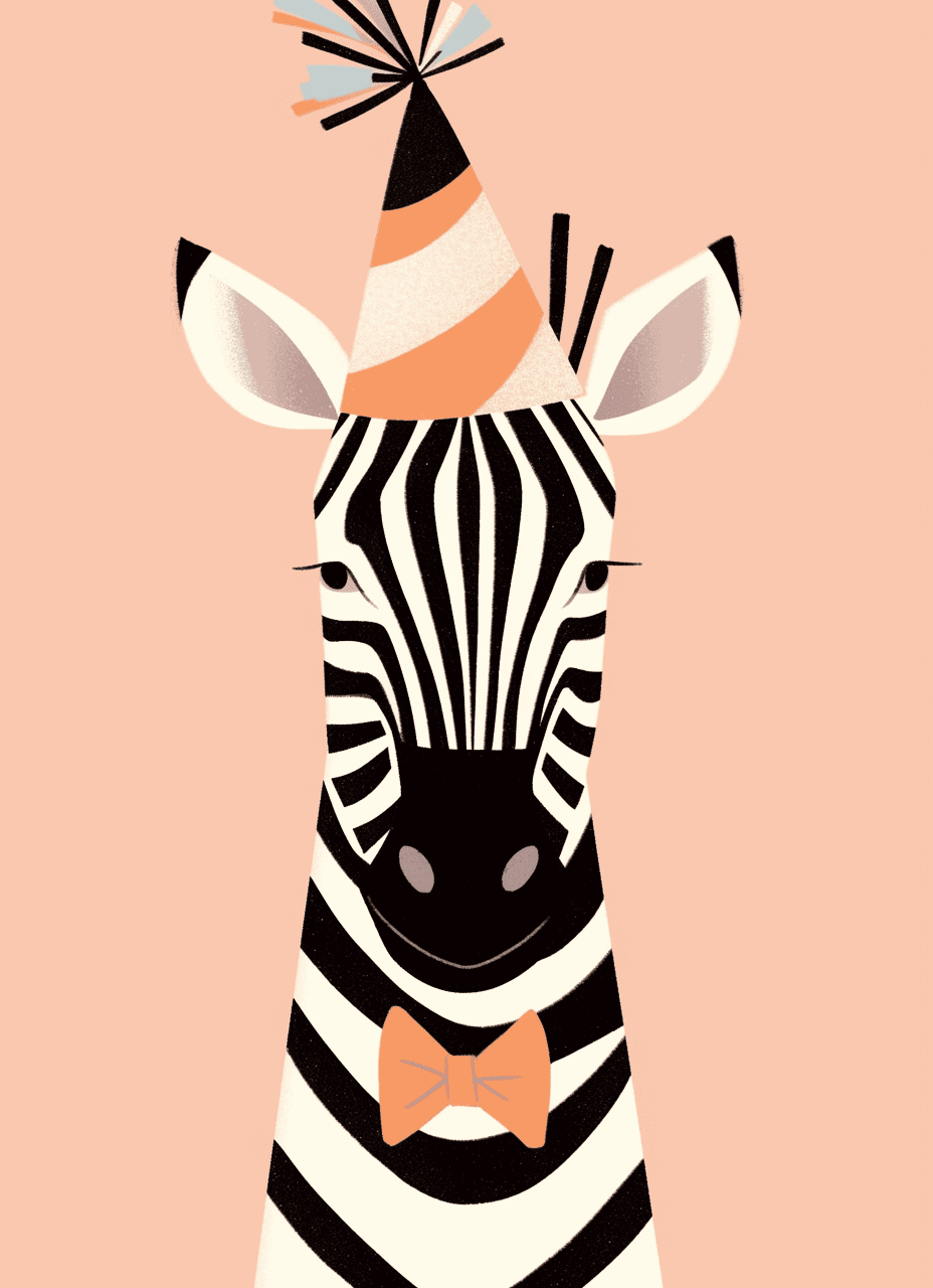 Zebra Jam original repeating artwork