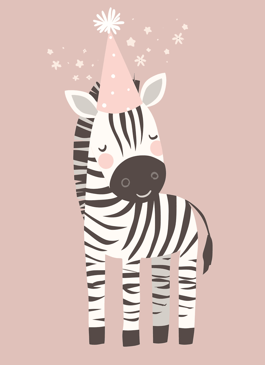 Zebra Pop original repeating artwork