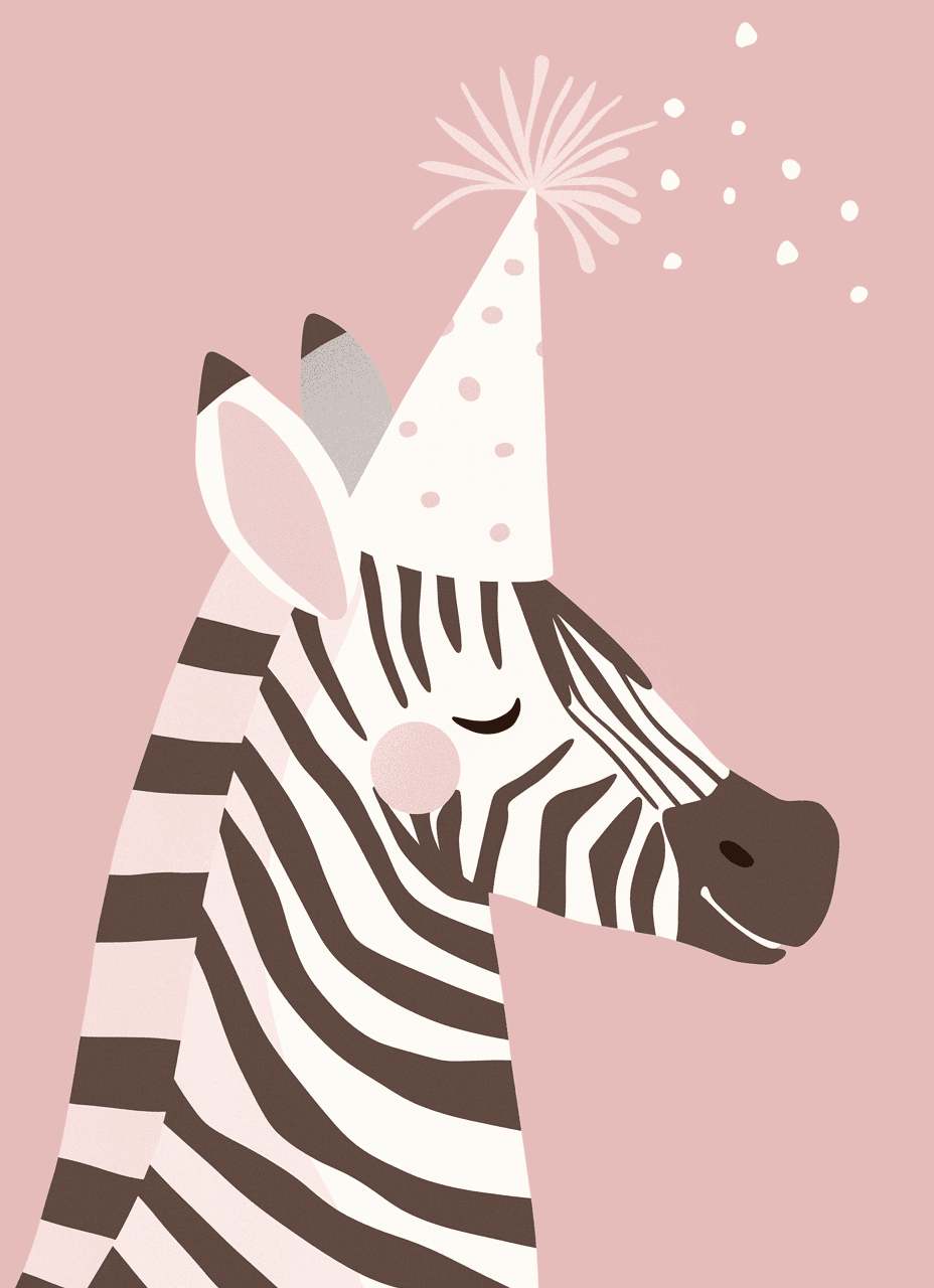 Zebra Session original repeating artwork