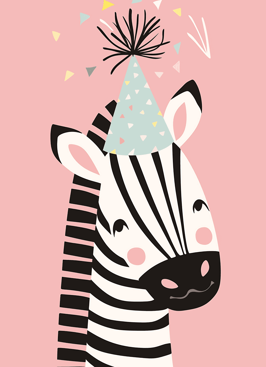 Zebra Show original repeating artwork