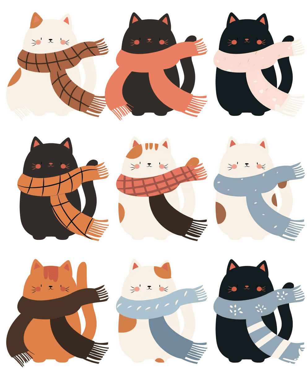 Cat 121 original repeating artwork