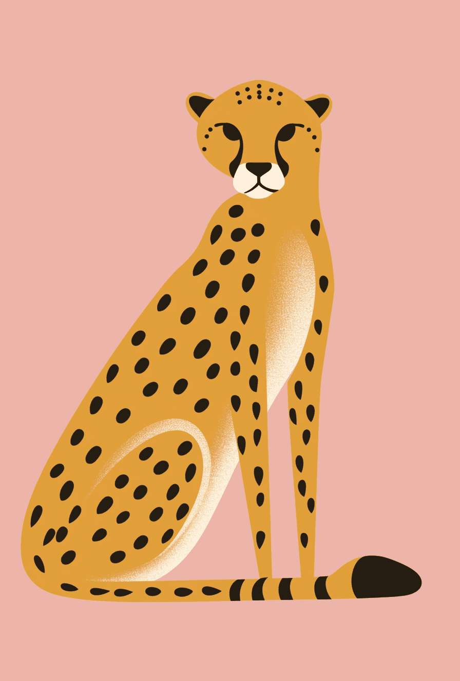 Leopard Flow original repeating artwork