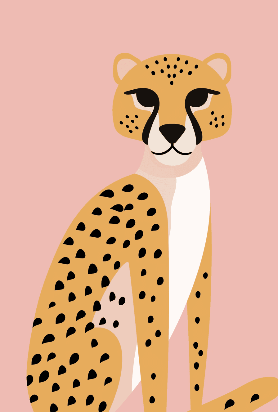 Leopard Drift original repeating artwork