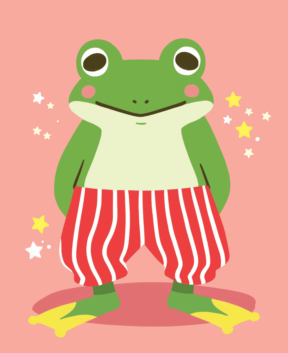 Frog Collective original repeating artwork