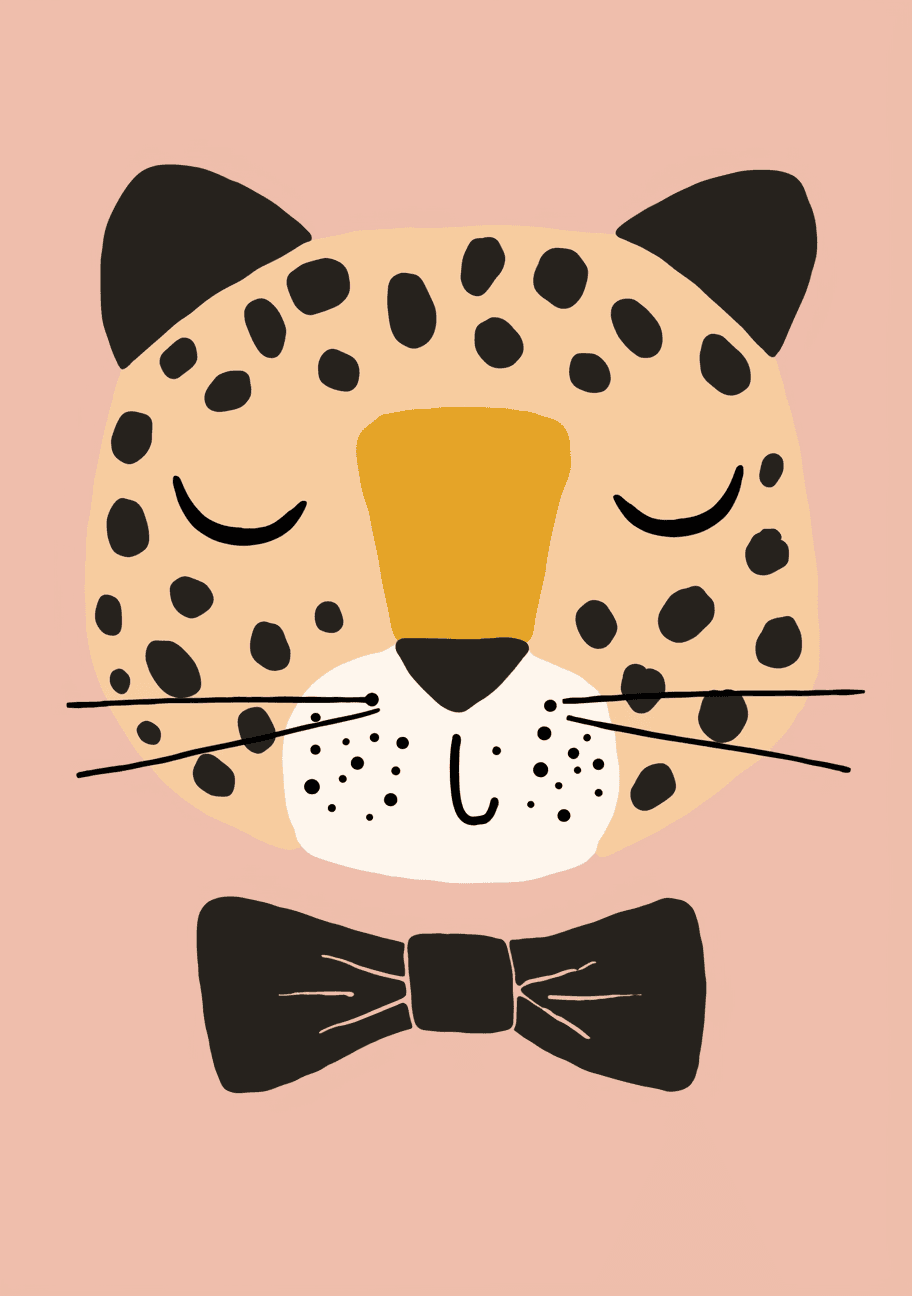 Leopard Starlight original repeating artwork